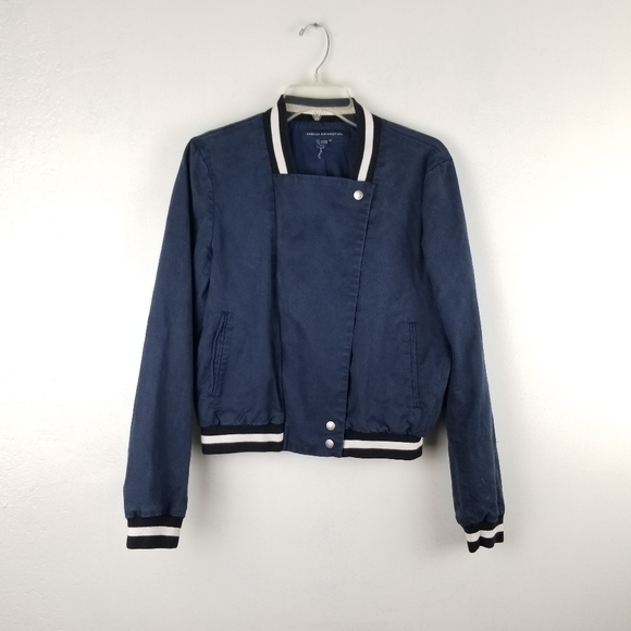 French Connection Jackets & Blazers - French Connection Blue Crop Jacket